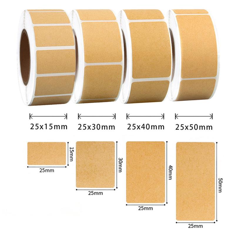 Medical Label - 260-800pcs Kraft Paper Stickers Rolls Of