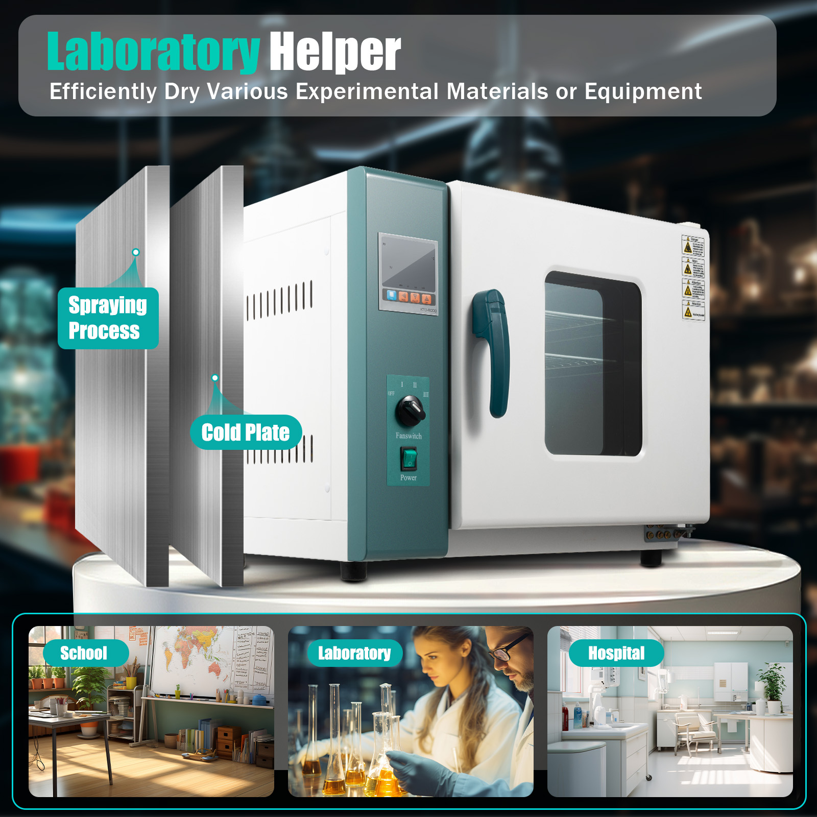 45L Convection Drying Oven 101 - Medical Laboratory ulasan dan harga