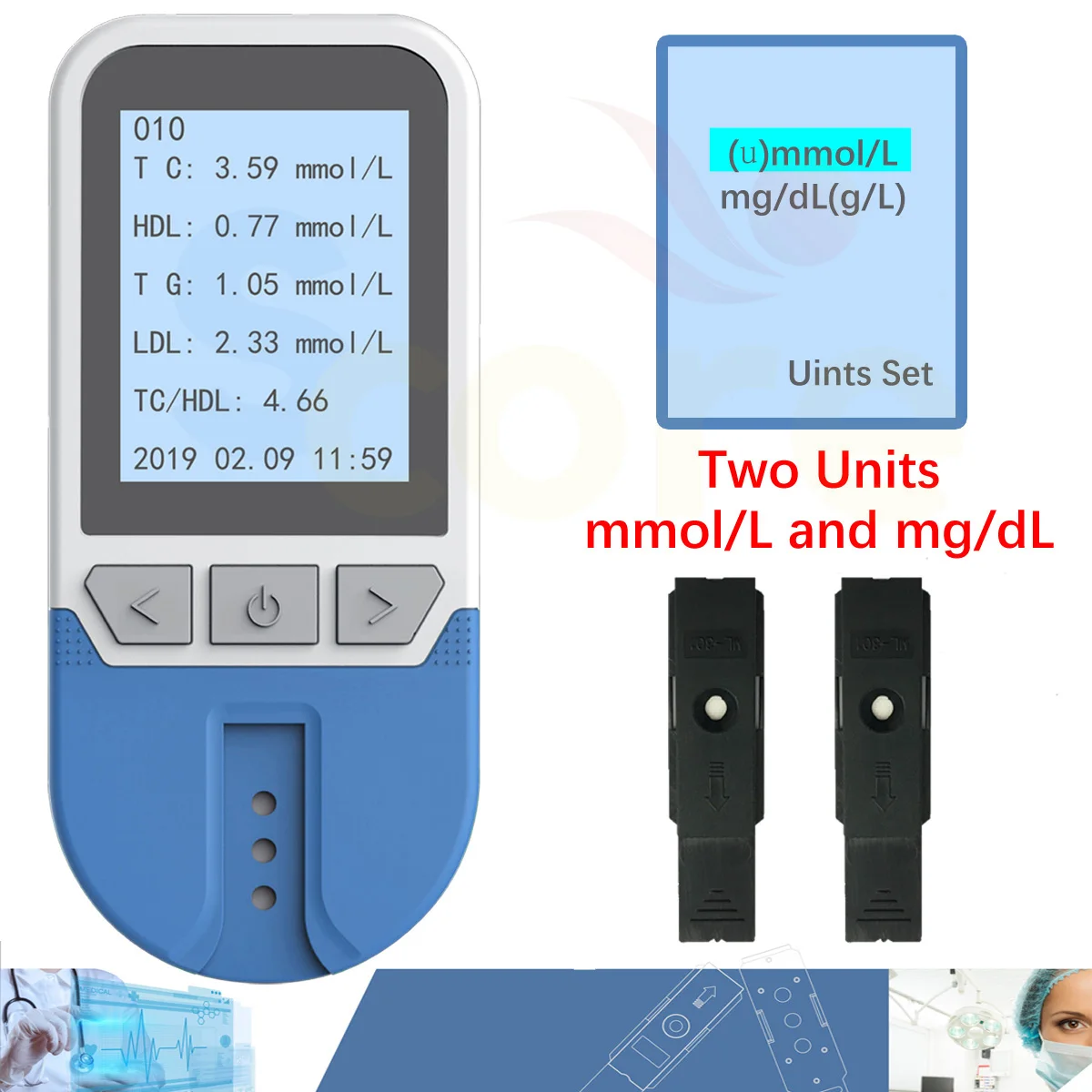 4in1 Lipid Analyzer Total Chol - Medical Label ulasan dan harga