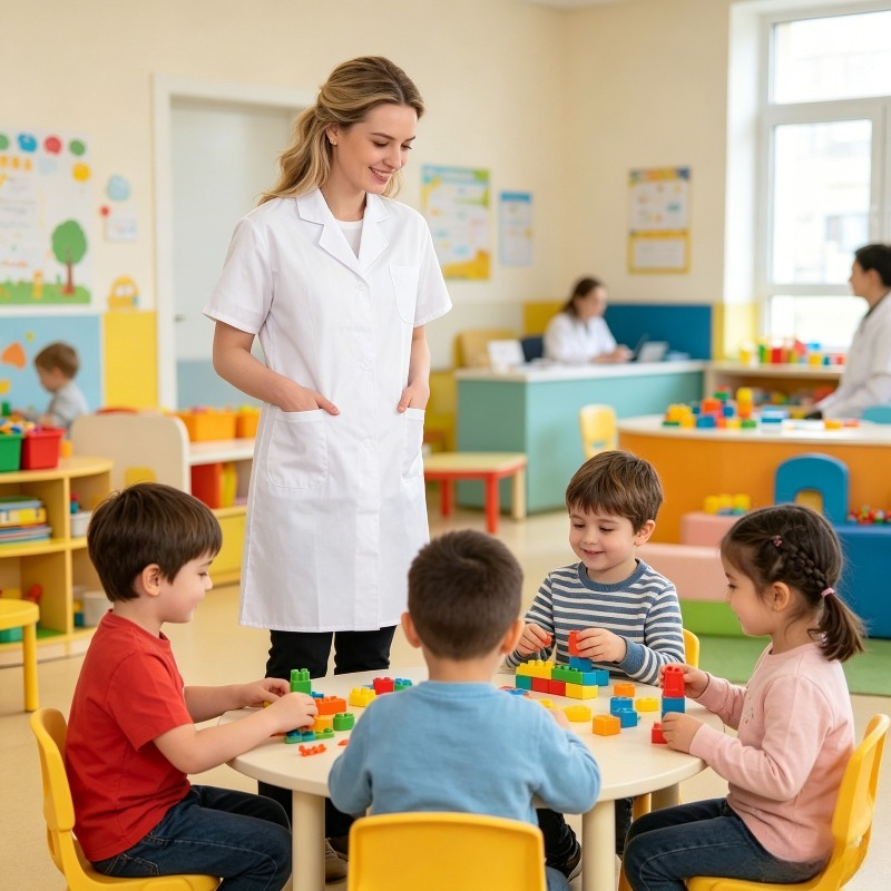 Male and Female White Coats, D - Medical Lab University ulasan dan harga