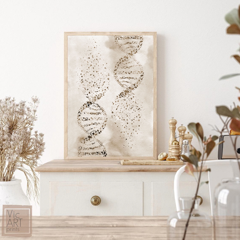 DNA Molecule Print Modern Medi - Medical Lab Pictures ulasan dan harga