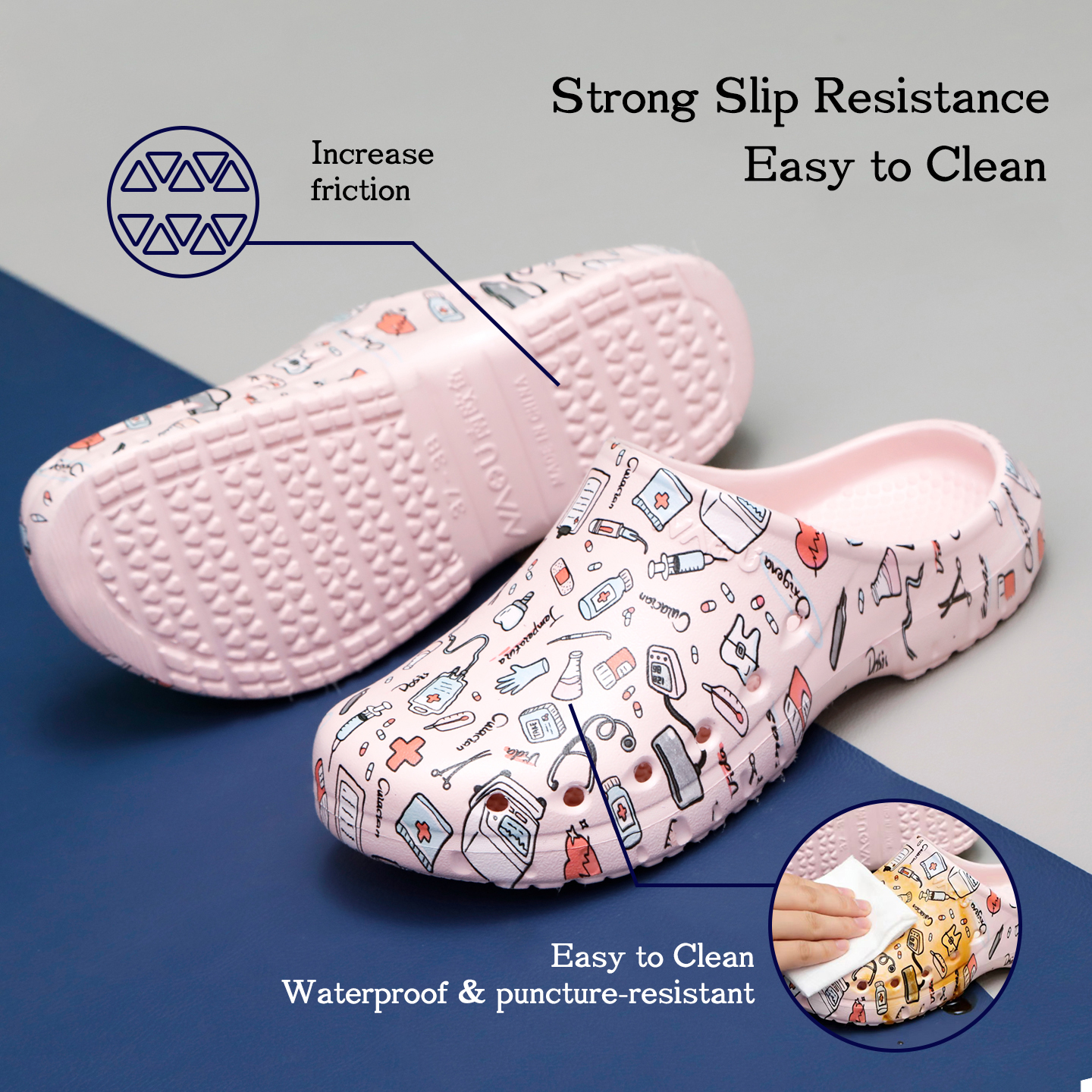 Medical Print Shoes EVA Non-sl - Medical Laboratory ulasan dan harga