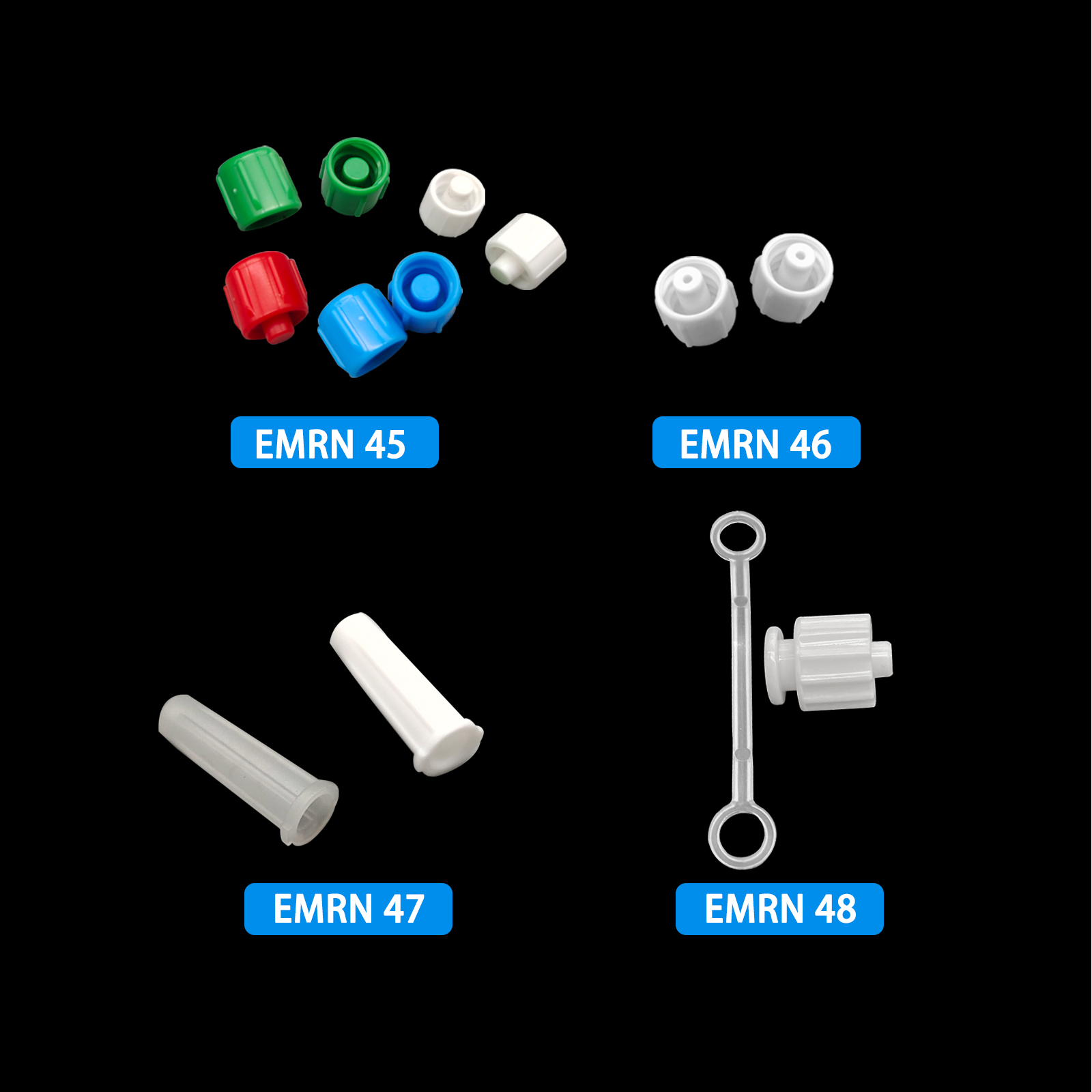 500pcs Male Luer Caps Hole for - Medical Laboratory ulasan dan harga